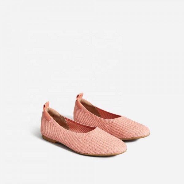 Authentic Shoes Ballerina Ladies Shoes Pink Ballerina Flats 
