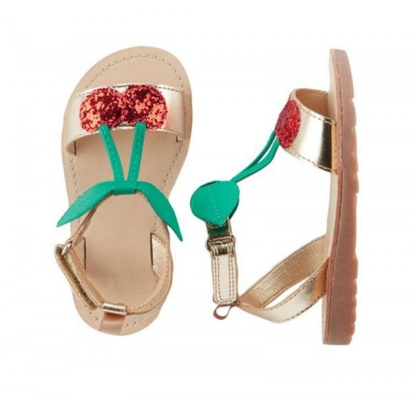 Cutest and Fashionable Cherry Little Girls Sandals...