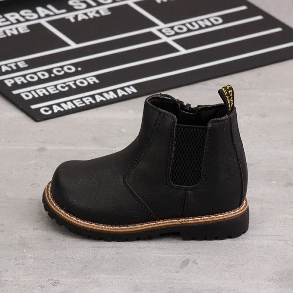 Autumn winter new boy Martin boots Korean version of girl boots boots foot children's single boot soft sole fashion baby ankle boots tide