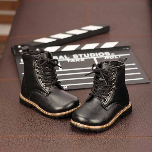 Autumn and winter 2020 new shoes for boys and girls leather Martin boots children ankle boots leather boots baby cattle leather boots