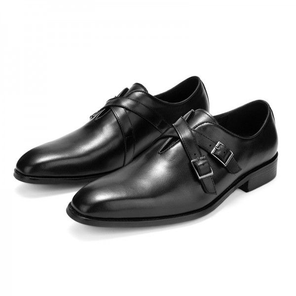 British leather shoes business suit leather shoes Oxford men's shoes mengke leather shoes buckle men's shoes leather shoes