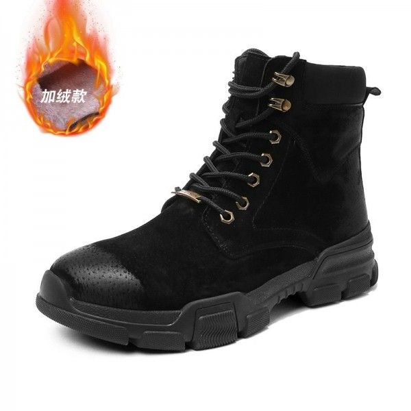 Martin boots men's new men's autumn winter high boot joker overalls boots Wolf boots leather men's shoes desert boots