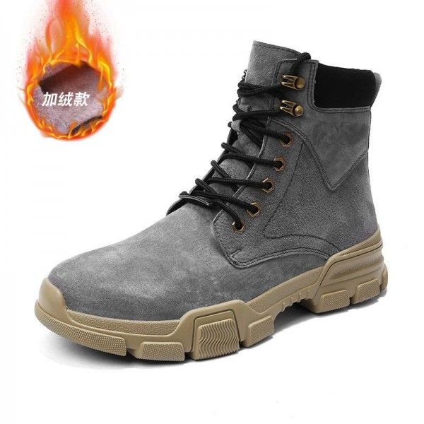 Martin boots men's new men's autumn winter high boot joker overalls boots Wolf boots leather men's shoes desert boots