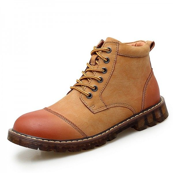 British Martin boots men casual men's cotton-padde...