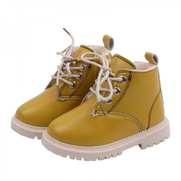 Children's new autumn/winter boys Martin boots and cotton ankle boots baby cotton boots girls snow boots children boots tide