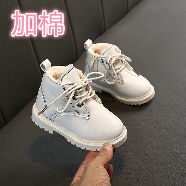 Children's new autumn/winter boys Martin boots and cotton ankle boots baby cotton boots girls snow boots children boots tide