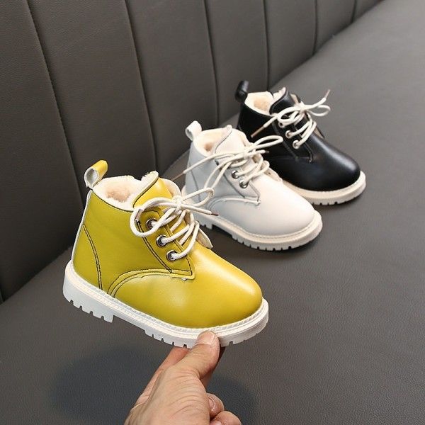 Children's new autumn/winter boys Martin boots and cotton ankle boots baby cotton boots girls snow boots children boots tide