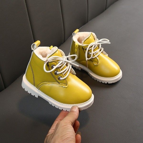 Children's new autumn/winter boys Martin boots and cotton ankle boots baby cotton boots girls snow boots children boots tide