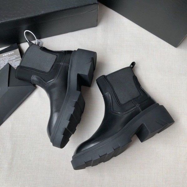 Hot style Chelsea new winter zipper Martin boots leather comfortable boots dongguan factory wholesale women's shoes