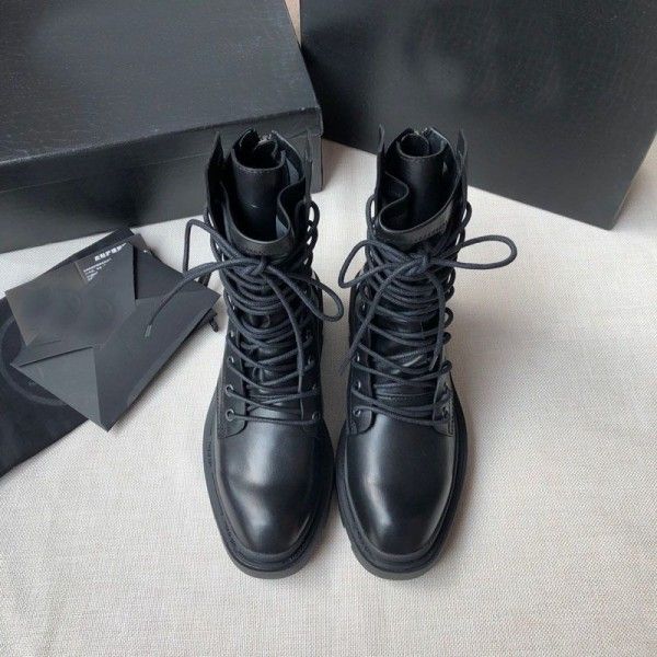 Lace-up new style zipper Martin winter boots joker comfortable female boots dongguan factory shoes