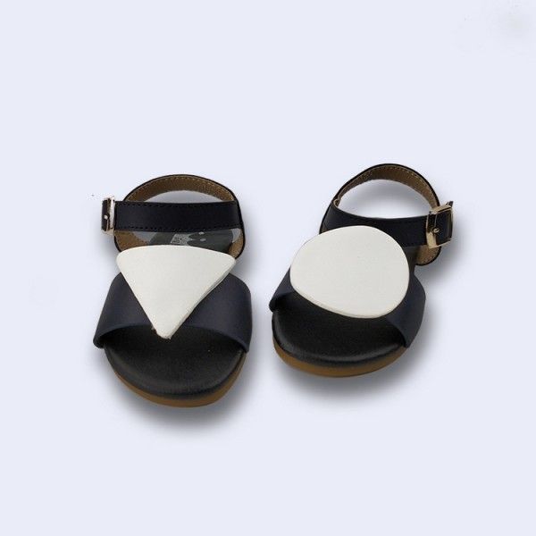 Summer 2020 princess soft bottom geometry skid-proof children's sandals web celebrity