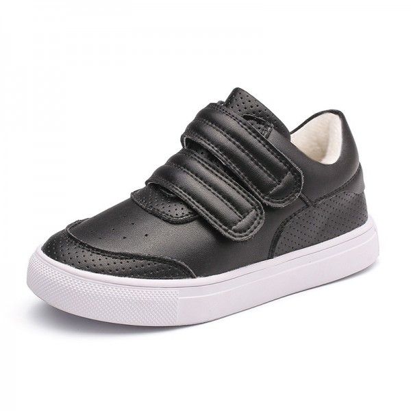 Children's small white shoes 2020 spring and autumn new south Korean version of girls' leather breathable board shoes boys casual sports children's shoes tide