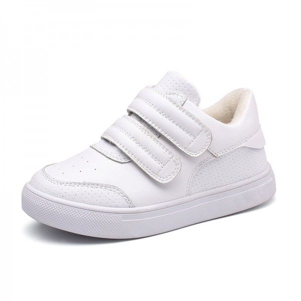 Children's small white shoes 2020 spring and autumn new south Korean version of girls' leather breathable board shoes boys casual sports children's shoes tide
