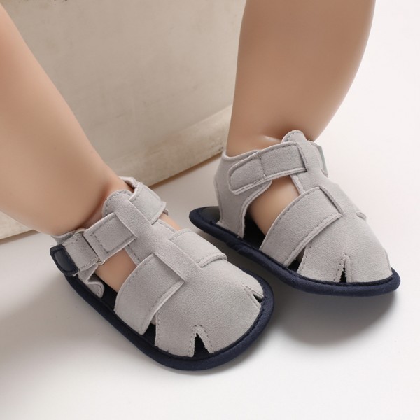 0-1岁夏季宝宝学步鞋包头软底凉鞋休闲婴儿鞋