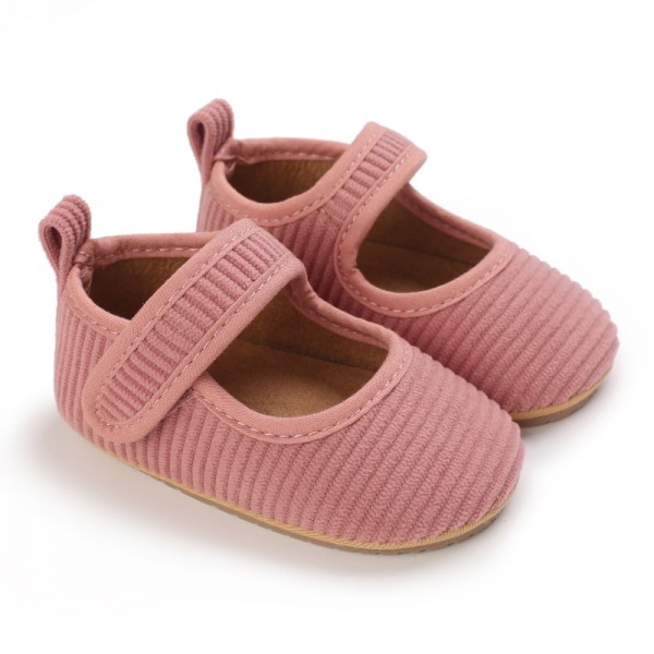 0-1岁女宝宝公主鞋软胶底婴儿学步鞋