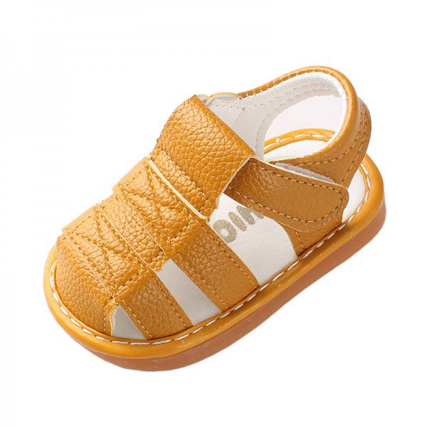 夏季牛筋软底女童鞋子男婴儿童学步凉鞋1-2岁软底宝宝鞋叫叫2284