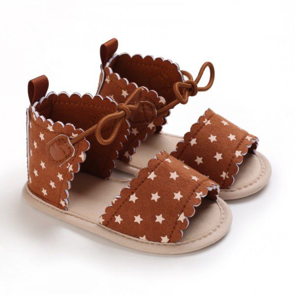 夏季0-1岁学步鞋女宝宝鞋软底婴儿凉鞋