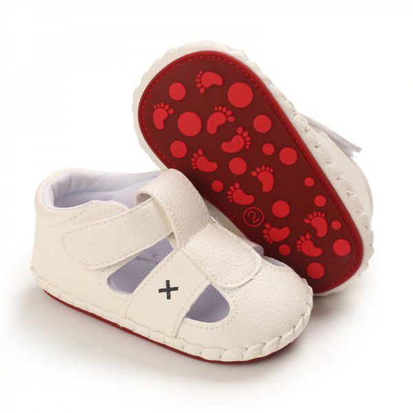 婴儿鞋夏天款0-1岁男女宝宝鞋全胶底学步鞋凉鞋  一件代发