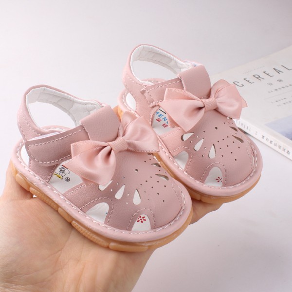 夏季宝宝凉鞋潮0-2岁婴儿鞋防滑软底包头学步鞋公主鞋2644