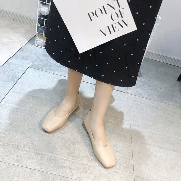 软底小皮鞋豆豆单鞋女2021春夏季新款�...