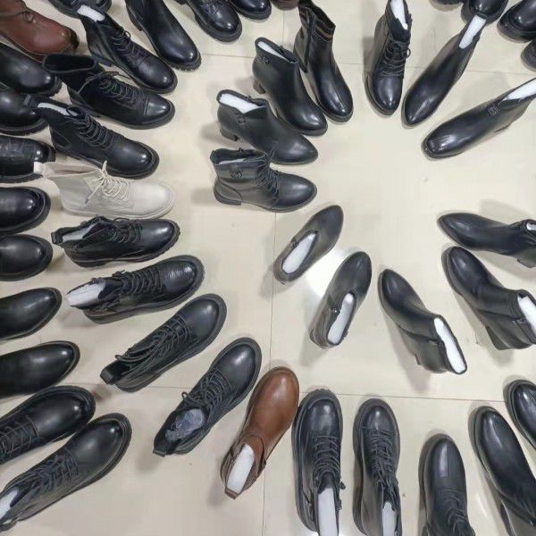 女鞋尾货杂款鞋真皮马丁靴库存鞋清仓 真皮断码库存鞋处理批发