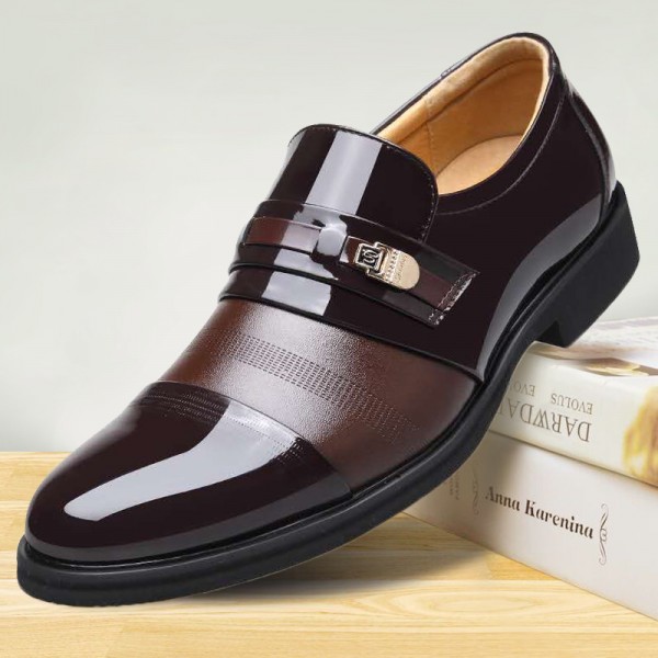 跨境男士正装商务皮鞋shoes men凉鞋洞...